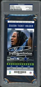 Russell Wilson Autographed Sept. 16th, 1st NFL Win Ticket Seahawks PSA/DNA - Picture 1 of 2