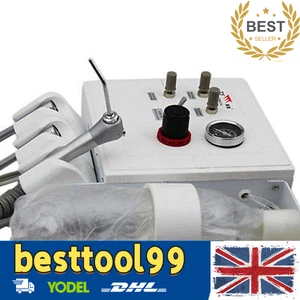 Unidad de turbina dental portátil 4 orificios triple vía jeringa interruptor de pie control de aire - Imagen 1 de 5