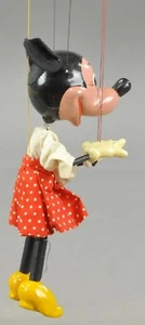 Vintage DISNEY Minnie Mouse Pelham Puppet with Box - Picture 1 of 3