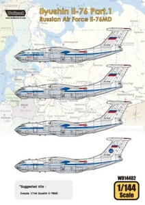 Wolfpack WD14402, Ilyushin Il-76 Parte.1 - Russian Air Fo (JUEGO DE CALCOMANÍAS), ESCALA 1/144 - Imagen 1 de 9
