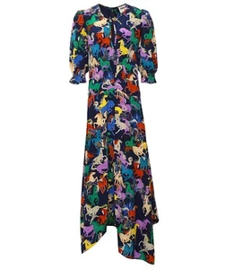 ROBE RANAGE CDC HORSES "ZADIG & VOLTAIRE" - TS - TBE - PORTEE 1 FOIS - Imagen 1 de 15
