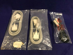 3 DVI-D Male to DVI-D Male Monitor Display Video Cables Brand New