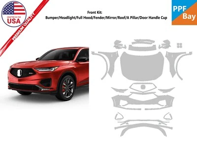 Kit de precorte de película de protección de pintura frontal PPF para Acura MDX Type-S 2022-2024 Foto 1 de 4