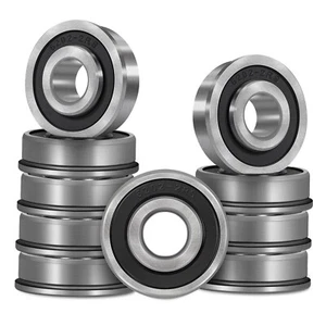 10pcs Flanged Ball Bearing ID 1/2" x OD 1-3/8" for Lawn Mower, Wheelbarrows - Picture 1 of 7