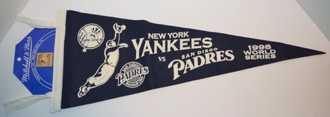 2005 UPPER DECK PAST TIME PENNANTS MITCHELL & NESS 1998 WORLD SERIES YANKEES Cover