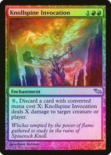 Knollspine Invocation FOIL Shadowmoor HEAVILY PLD Red Rare MAGIC CARD ABUGames