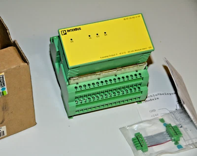 Phoenix Interbus ST24AO4/SF Art. Nr. 27 54 31 2 Analog Out - Image 1 of 3