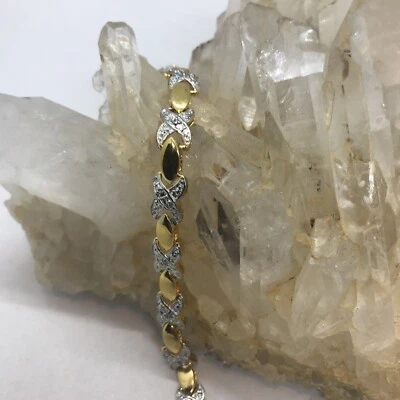 Gold Over Sterling Silver FAS Bracelet - Image 1 of 4