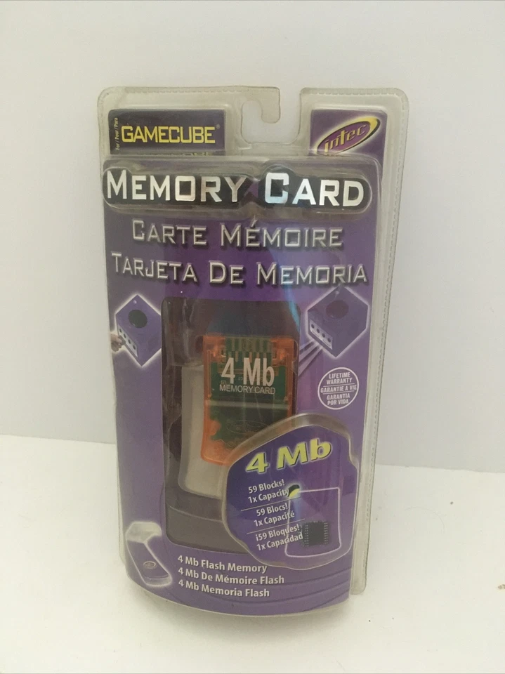 4MB Memory Card Black For GameCube Expansion New Sealed Toys R Us - Image 1 of 4