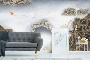 3D Abstract Mountains G6007 Wallpaper Wall Murals Removable Self-adhesive Erin - Picture 1 of 11