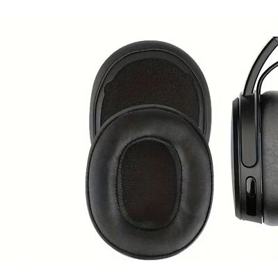 OHRPOLSTER24 Ohrpolster für Skullcandy Crusher 360/Hesh ANC/Hesh EVO/Venue ANC Schwarz Paar