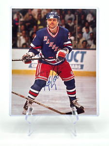 Autographed Mike Gartner New York Rangers Hockey Signed 8x10 Photo NHL