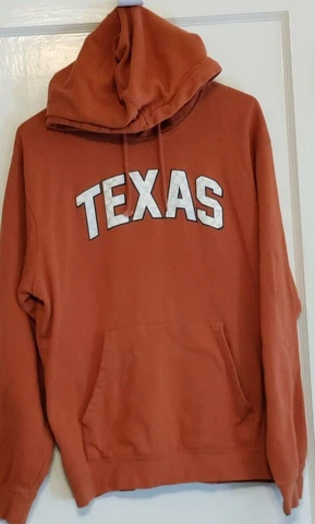 Texas Longhorns Hoodie Large Sweatshirt Embroidered Majestic Section 101 Cover