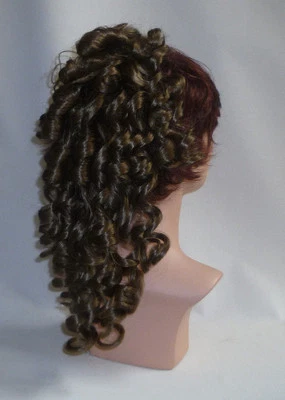 Curly ponytail hair piece banana clip "Bernadette" 17" long (unstretched) - Image 1 of 4