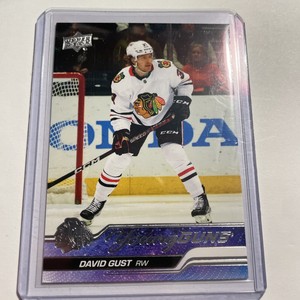 2023-24 UD Upper Deck Series 1 Young Guns - 218 David Gust Blackhawks