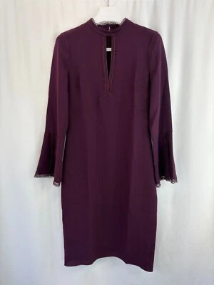 NWT Shoshanna Plum Purple Dress Sz 8 - Image 1 of 4