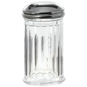HUBERT® Cheese Shaker With Stainless Steel Top Glass 12 Ounce - Picture 1 of 3