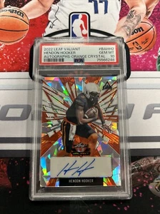 2022 Leaf Valiant Football Hendon Hooker Rookie Orange Crystal Auto /20 PSA 10 - Picture 1 of 1