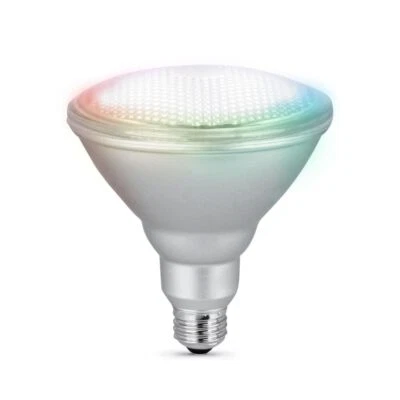 Smart WiFi RGBW LED Light Bulb PAR38 Compatible with Alexa and Google Home - Image 1 of 4