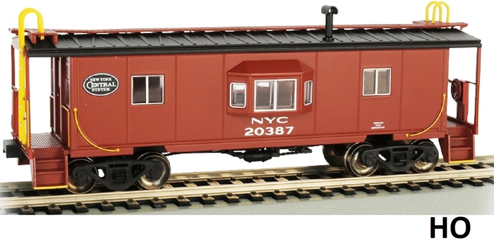 HO Scale - Bay Window Caboose with Roofwalk, "NYC" #20387 -BAC-73201 - Image 1 of 2