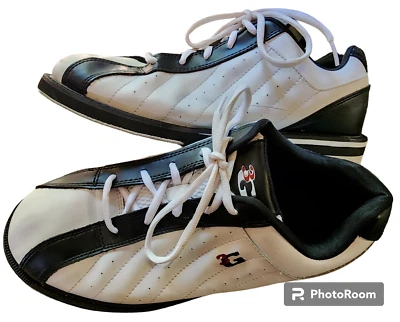3G Kicks Universal Bowling Shoes Black/White EU 42.5 Unisex W 11.5 M 9.5 - Image 1 of 4