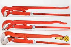 Eckrohrzange 1.5 Zoll Rohrzange 45° 90° Haftung Zange 420 mm lang Kfz Werkzeug