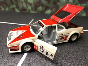 Imperfect 1:24 Diecast Car BURAGO BMW M1 TURBO MARLBORO RALLY No Box AS-IS - Picture 1 of 24