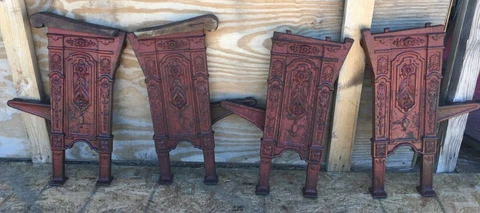 VTG Cast Iron  Theatre Seat Art Deco from NYC Cover