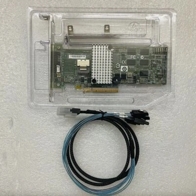 LSI MegaRAID SAS/SATA 9260-4i 4 puertos 6 Gb/s PCI-E TARJETA RAID + 8087 a SATA * 4 cables Foto 1 de 4