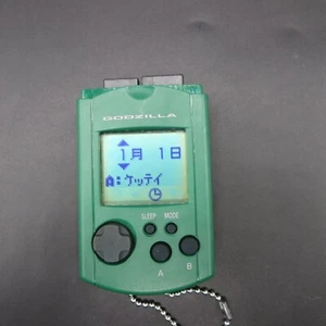 Sega Dreamcast Visual Memory Unit HKT 7000 VMU Godzilla Green OEM Japan - Picture 1 of 11