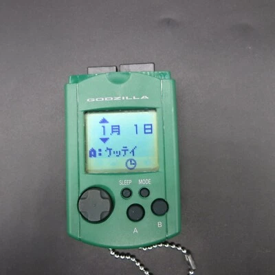 Sega Dreamcast Visual Memory Unit HKT 7000 VMU Godzilla Green OEM Japan - Image 1 of 4