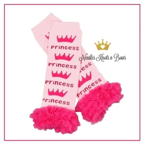 Girls Princess Leg Warmers with Pink Ruffles, Baby Toddler, Free Shipping - Picture 1 of 6