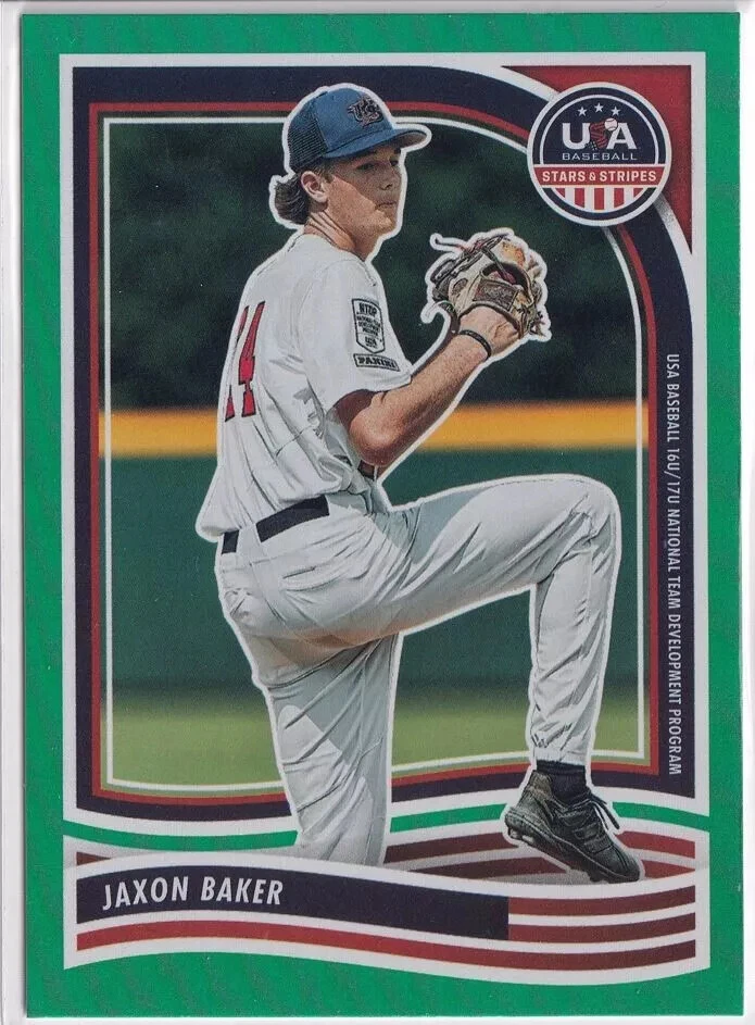 **PICK YOUR CARD** 2024 USA Baseball Stars and Stripes Green Parallel (1-200) - Image 1 of 1