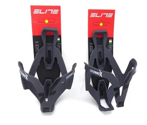 Elite Custom Race X Bottle Cage, Gray/Black, PAIR - Picture 1 of 2