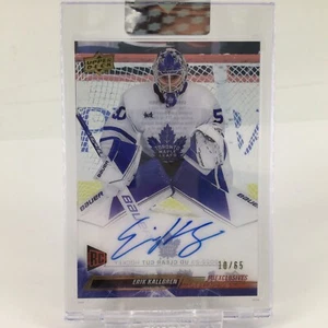 Erik Kallgren 2022-23 Upper Deck Clear Cut ROOKIE AUTO 10/65 CC-EK Maple Leafs - Bild 1 von 6