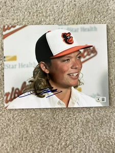 JACKSON HOLLIDAY SIGNED BALTIMORE ORIOLES 8x10 PHOTO Autograph Beckett Coa - Picture 1 of 3