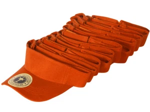 Top Headwear 12 Pack Youth Size Sun Visor Dozen Baseball Softball Caps for Kids - Picture 1 of 45
