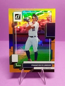 2022 Panini Donruss - Holo Orange #219 Francisco Lindor - Picture 1 of 2