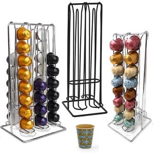 Porta Capsule Caffe Nespresso compatibile Stand Acciaio 32 48 Posti Dispenser - Foto 1 di 4