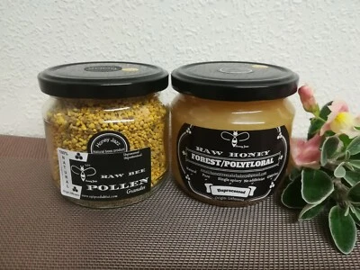 Set Bee Pollen 0.2kg+0.5kg Natural honey Buckwheat Wildflower Lime Forest Rape - Image 1 of 4