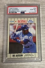 1990 FLEER Baseball All-Stars #20 BO JACKSON ROYALS PSA 10 Gem Mint G3