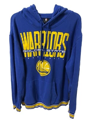 NBA Golden State Warriors Pull Over Hoodie Size XL Banded Cuffs And Bottom - Image 1 of 4