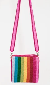 Bolso bandolera arco iris con cuentas - Imagen 1 de 6