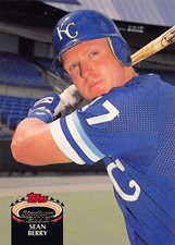Sean Berry 1992 Stadium Club 114  Kansas City Royals  Baseball Card