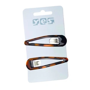 2 große Haarspangen Haarklemmen Haarklammern Haarclips braun 6,8 x 2 cm SOLIDA - Bild 1 von 1