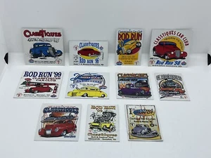 Lot of 11 Classtiques Car Club Rod Run To The Post Dash Plaques 1995 - 2004 - Picture 1 of 13