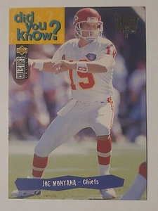 1995 Collector's Choice Joe Montana #34 Player's Club Variant Kansas City Chiefs - Picture 1 of 13