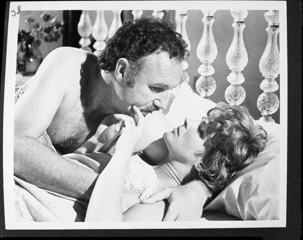 The Domino Pinciple 1977 Gene Hackman Candice Bergen in bed Vintage 4x5 Negative - Image 1 of 1