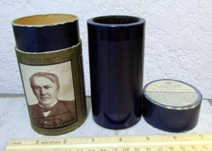 Edison Blue Amberol Record Wax Cylinder & box 1800 Oh your Silv'ry bells - Picture 1 of 6