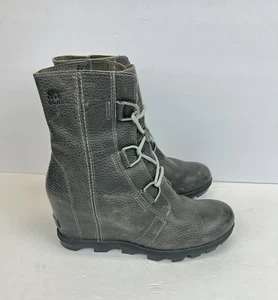 SOREL Joan of Arctic Wedge ii Waterproof Bootie #NL3491-052 in Quarry Size 10 - Picture 1 of 13
